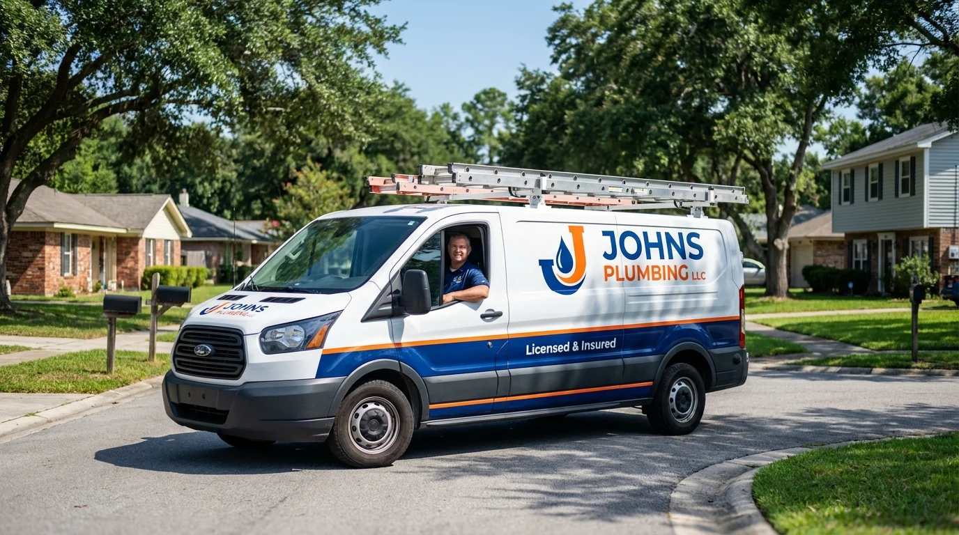 Johns Plumbing LLC service van in Buena Vista, CO